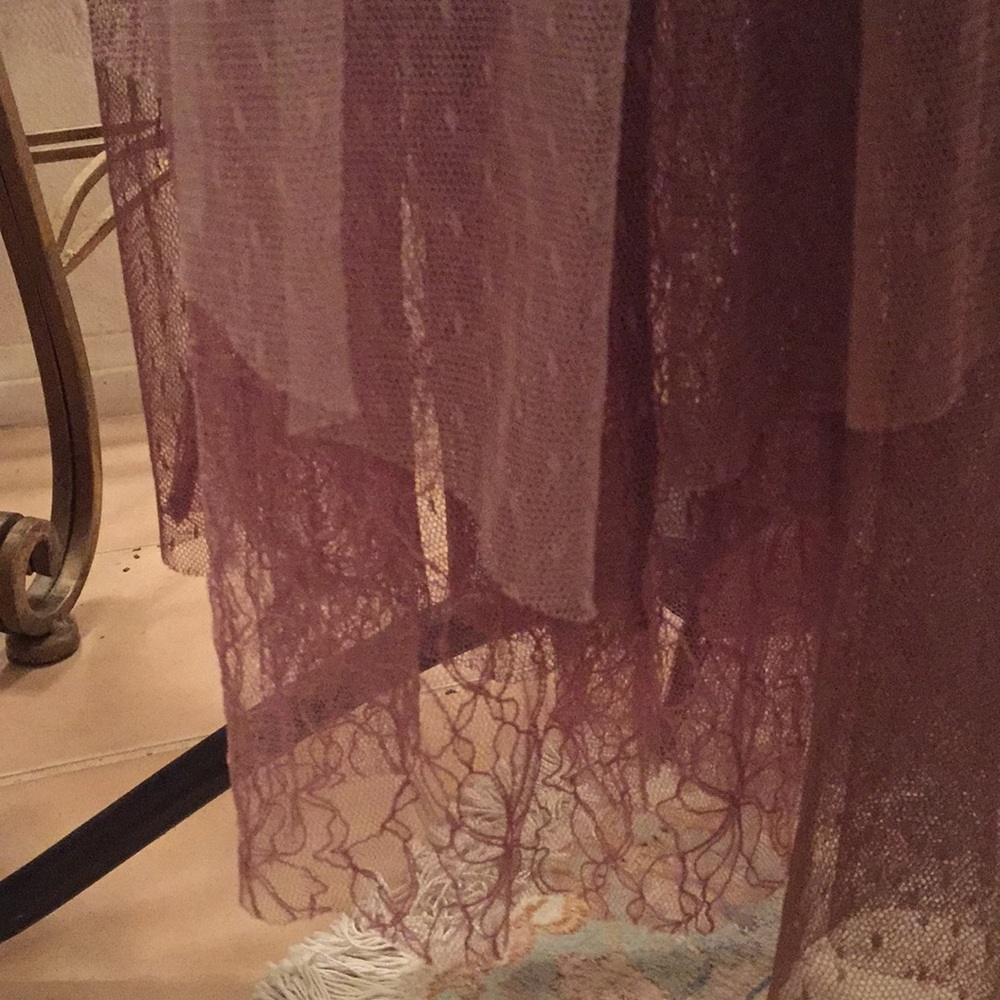 Free people beautiful sheer Midi skirt color beige - Picture 2 of 6